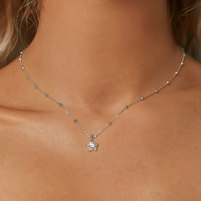 (obrázek pro) Náhrdelník PANDORA Style Starlight 0,5ct (s jedním certifikátem) - MSN036 - Zobrazit 5