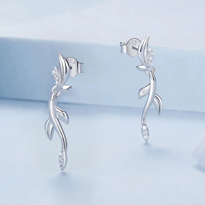 (obrázek pro) Náušnice PANDORA Style Leaf - BSE1025 - Zobrazit 3