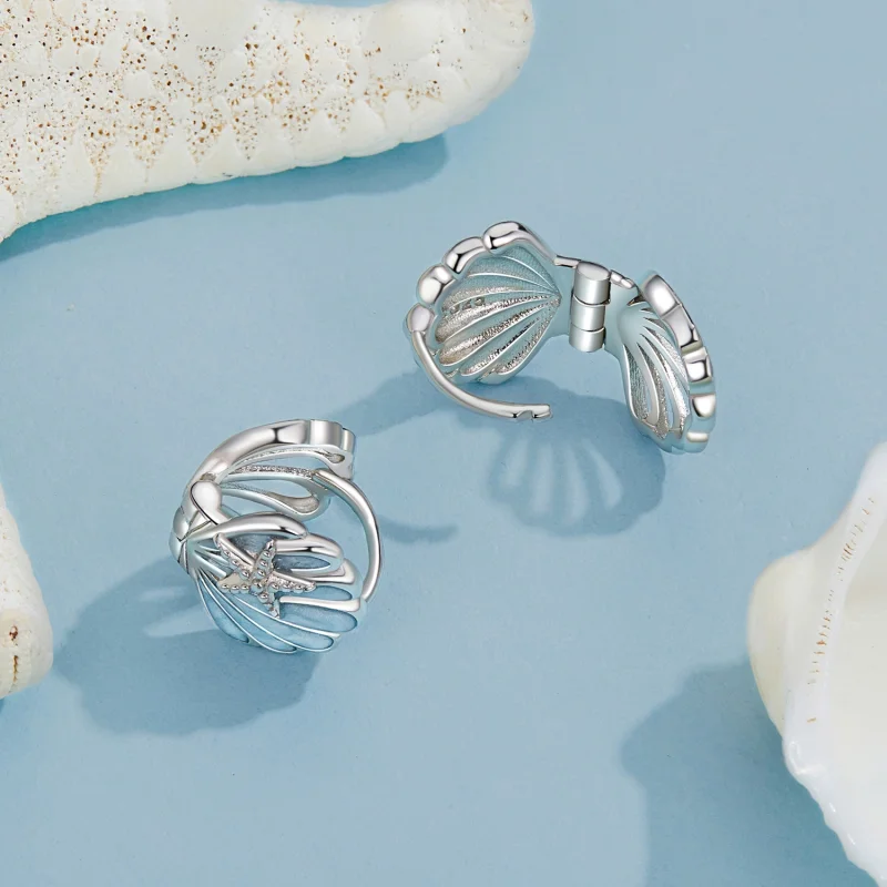 (obrázek pro) Náušnice PANDORA Style Shell - BSE1011 - Zobrazit 4