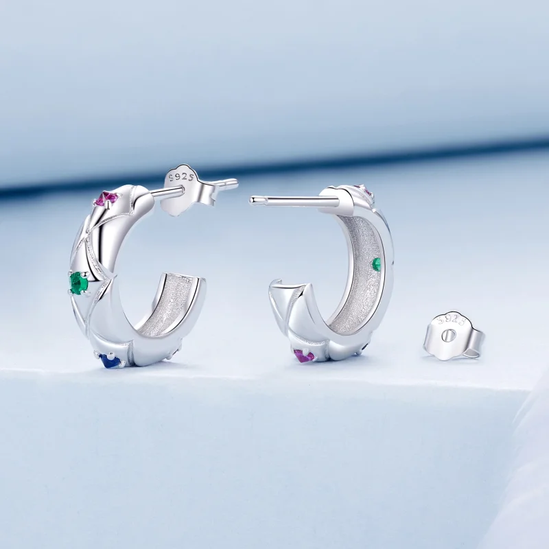 (obrázek pro) Náušnice PANDORA Style Vintage s diamantovým vzorem - BSE1032 - Zobrazit 2