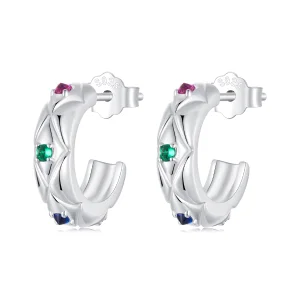 (obrázek pro) Náušnice PANDORA Style Vintage s diamantovým vzorem - BSE1032