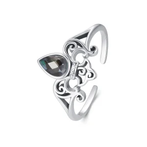 (obrázek pro) Otevřený kroužek Vintage Iris ve stylu PANDORA - SCR1016-E