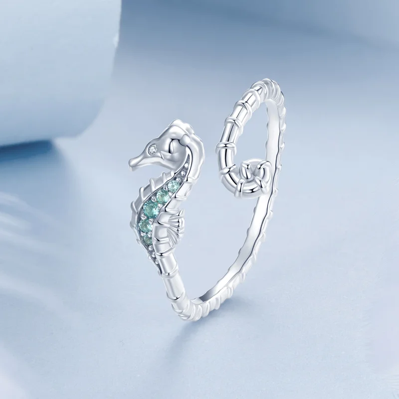 (obrázek pro) Otevřený prsten ve stylu PANDORA Seahorse - BSR559-E - Zobrazit 2