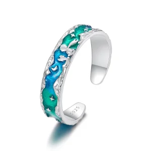 (obrázek pro) PANDORA Styl Aurora Stars Malý princ a Fox otevírací prsten - SCR1021-E