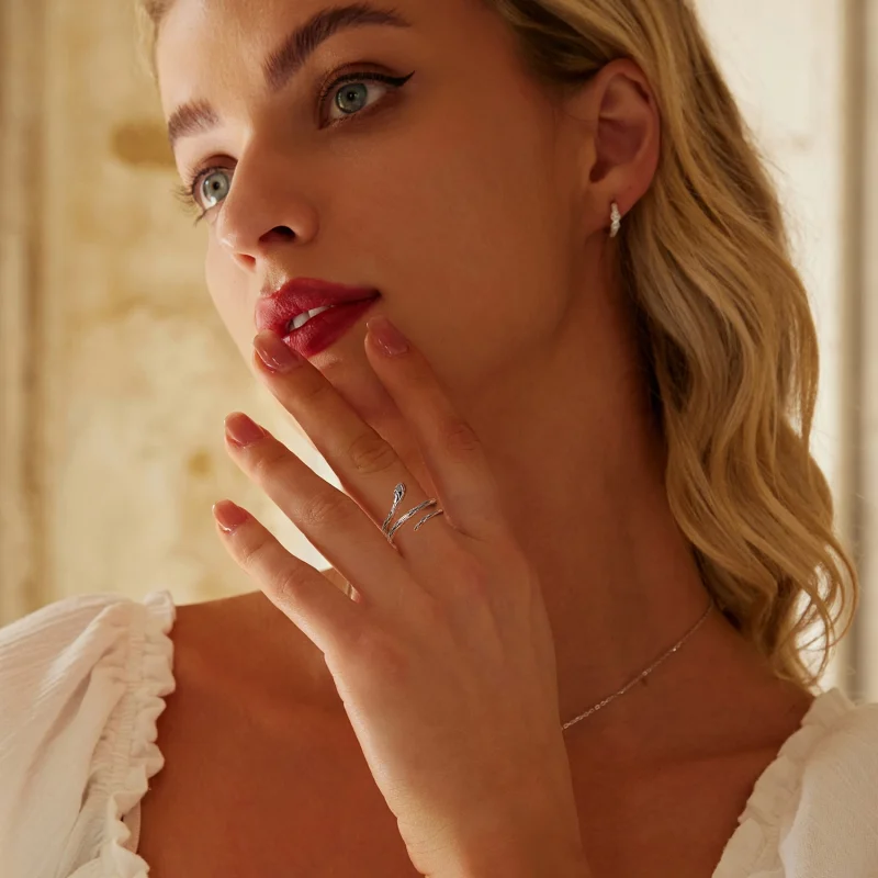 (obrázek pro) PANDORA Styl Snake Open Ring - BSR555-E - Zobrazit 7