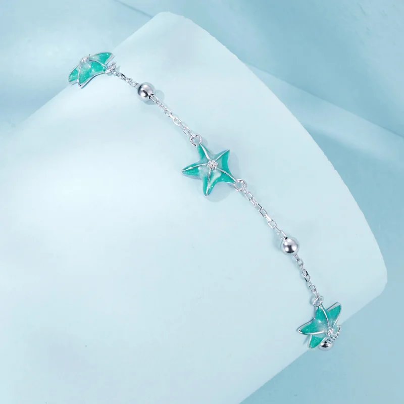 (obrázek pro) PANDORA Styl Starfish Teal náramek - SCB276 - Zobrazit 2