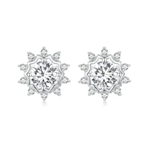 (obrázek pro) PANDORA Style Brilliant Beauty 0,5ct moissanitové náušnice (dva certifikáty) – MSE048