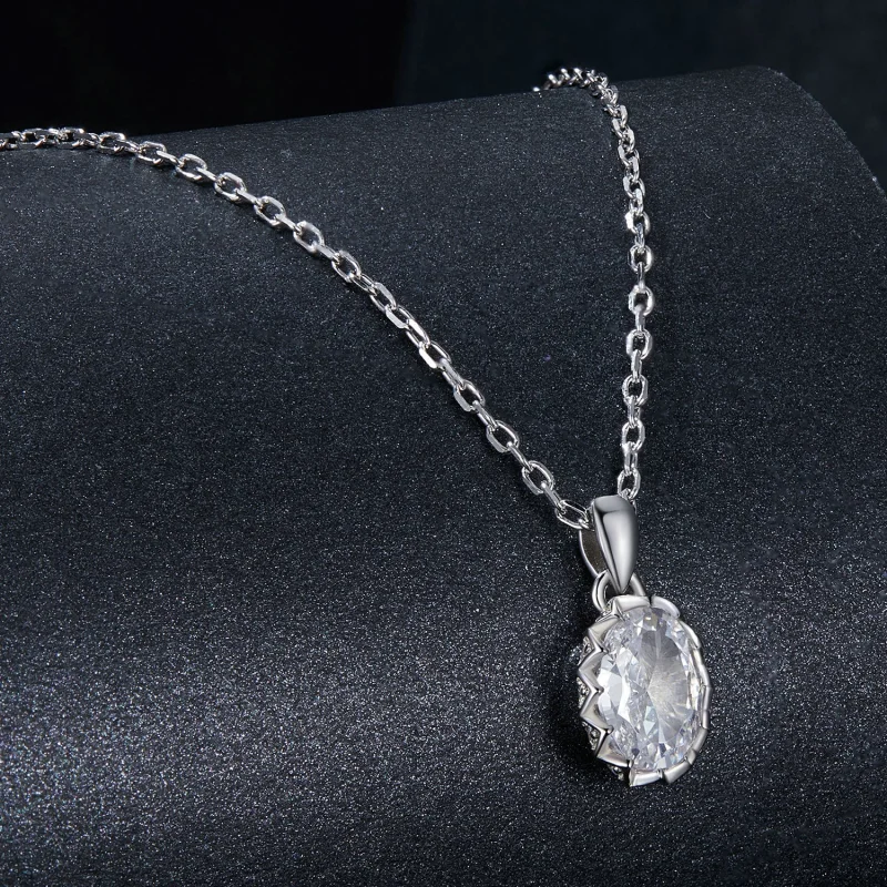 (obrázek pro) PANDORA Style Brilliant Beauty 1ct moissanite náhrdelník (s jedním certifikátem) - Zobrazit 2