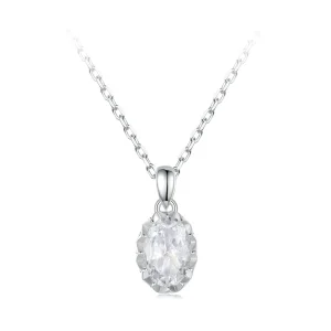 (obrázek pro) PANDORA Style Brilliant Beauty 1ct moissanite náhrdelník (s jedním certifikátem) - MSN035