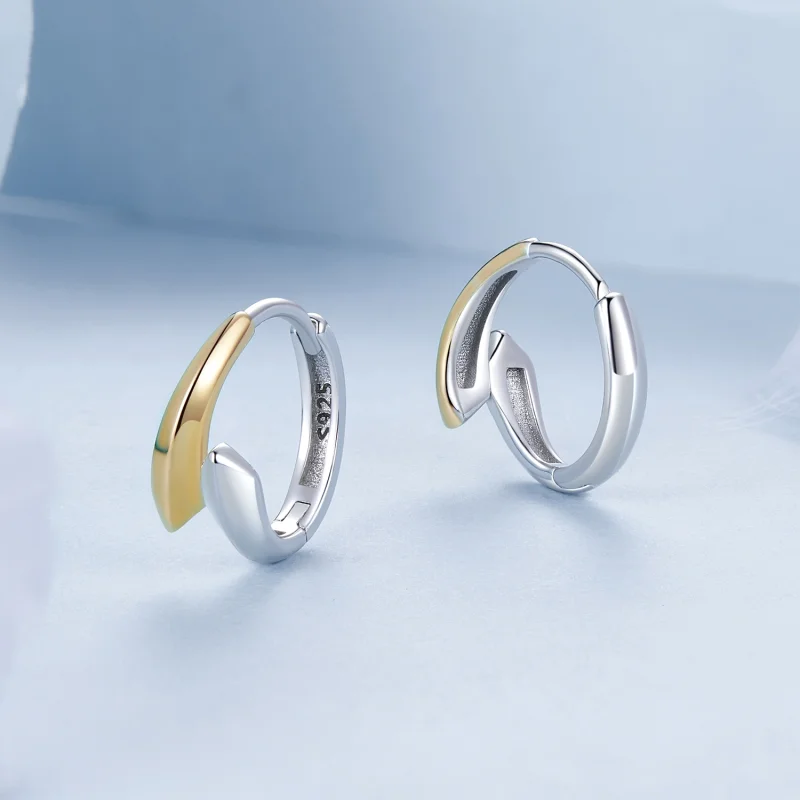 (obrázek pro) PANDORA Style Dvoubarevné náušnice - BSE1021 - Zobrazit 3
