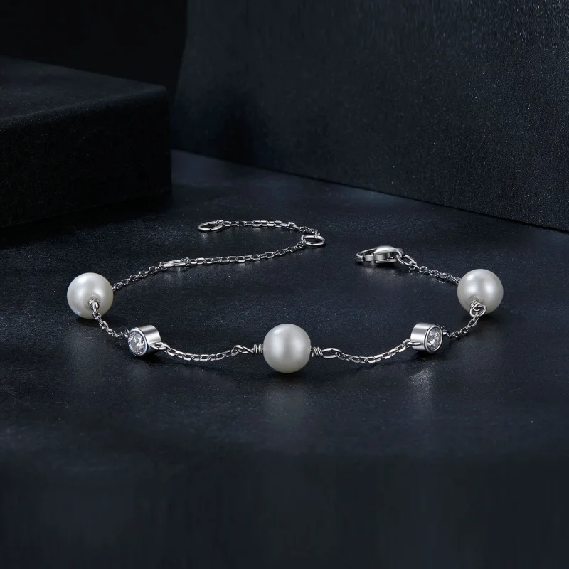 (obrázek pro) PANDORA Style Sea Rhythm 0,1ct náramek (s jedním certifikátem) - MSB017 - Zobrazit 3