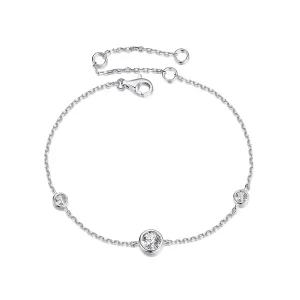 (obrázek pro) PANDORA Style Starry Moissanite náramek (s jedním certifikátem) - MSB018
