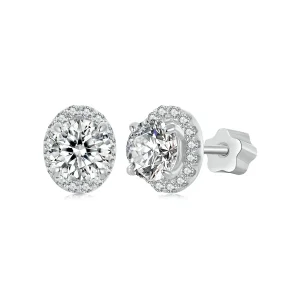 (obrázek pro) PANDORA Style Starry Moissanite náušnice 0,5ct (dva certifikáty) - MSE054