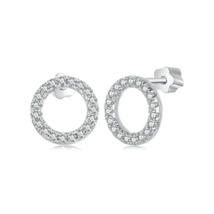 (obrázek pro) PANDORA Style Starry Night Moissanite 0,013ct náušnice (dva certifikáty) - MSE055