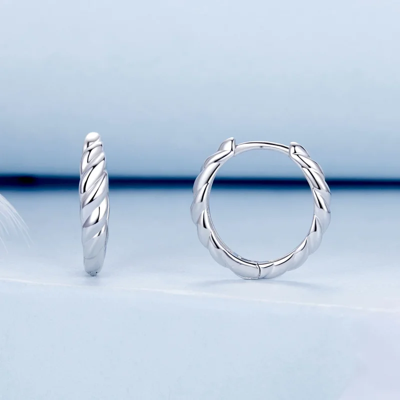 (obrázek pro) PANDORA Stylové kovové twist náušnice - BSE1024-M - Zobrazit 2