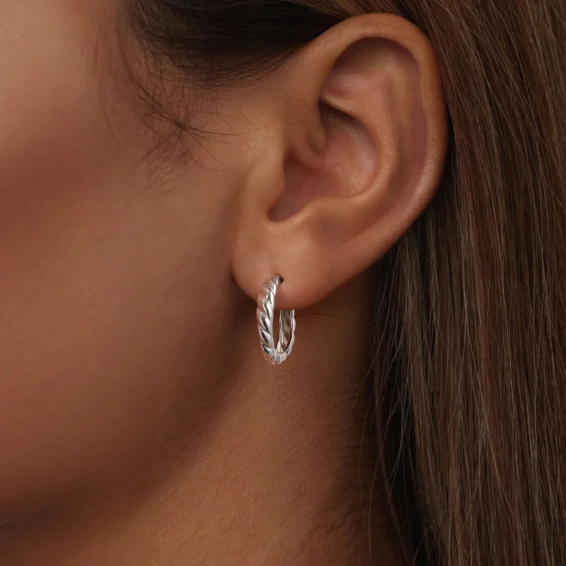 (obrázek pro) PANDORA Stylové kovové twist náušnice - BSE1024-M - Zobrazit 6