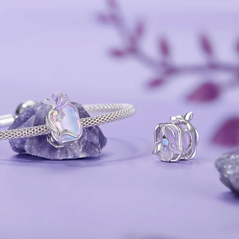 (obrázek pro) Přívěsek PANDORA Style Crystal Iris - BSC1032 - Zobrazit 4