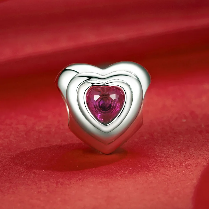 (obrázek pro) Přívěsek PANDORA Style Love Heart Classic Halo - SCC2776 - Zobrazit 2