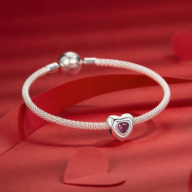(obrázek pro) Přívěsek PANDORA Style Love Heart Classic Halo - SCC2776 - Zobrazit 5