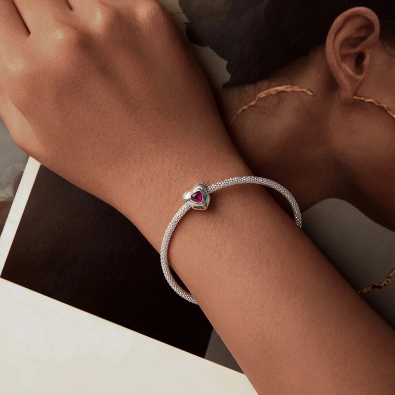 (obrázek pro) Přívěsek PANDORA Style Love Heart Classic Halo - SCC2776 - Zobrazit 6