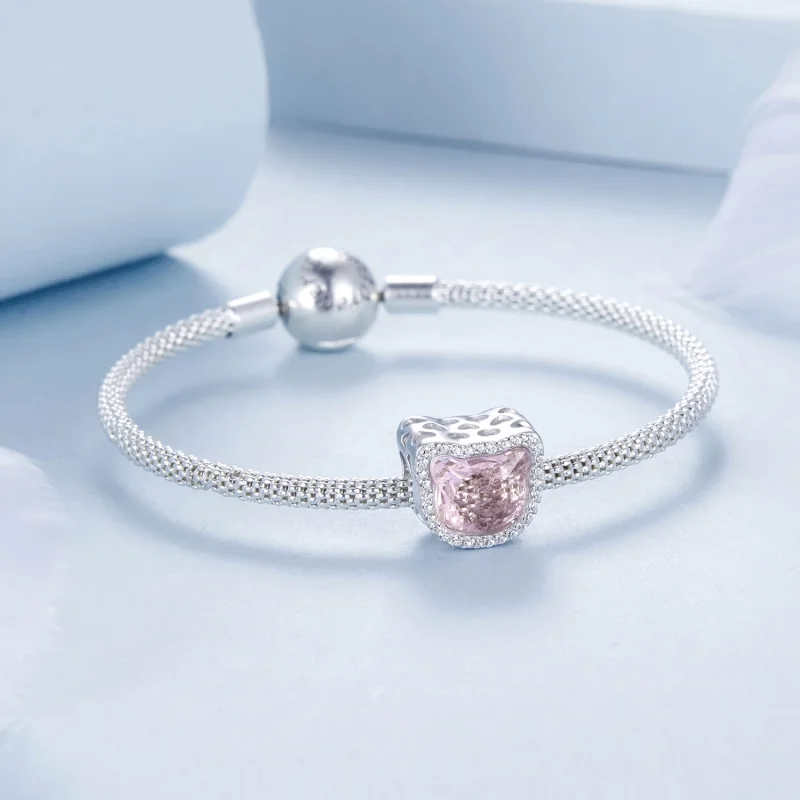 (obrázek pro) Přívěsek PANDORA Style Pink Cat - BSC1020 - Zobrazit 5