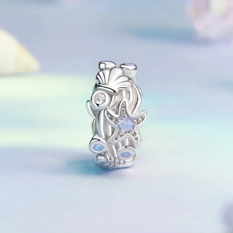 (obrázek pro) Silikonový distanční přívěsek PANDORA Style Blue Ocean - BSC1019 - Zobrazit 2