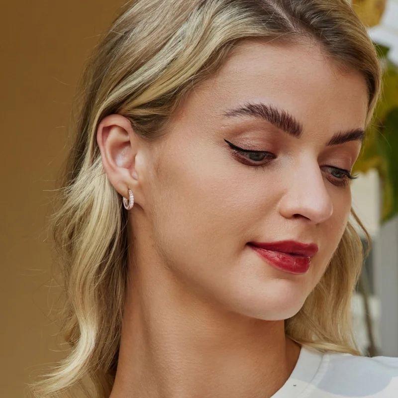 (obrázek pro) Styl PANDORA Barevné zirkonové náušnice - BSE1033 - Zobrazit 7