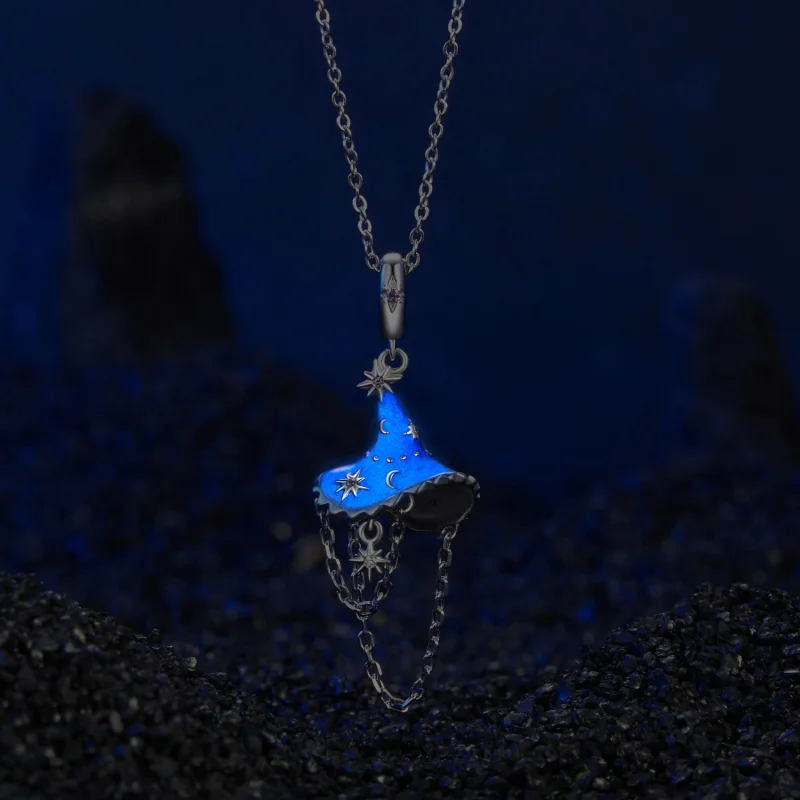 (obrázek pro) Čarodějnický klobouk ve stylu PANDORA Glow in the Dark - SCC2894 - Zobrazit 4