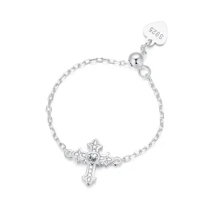(obrázek pro) Řetězový kroužek PANDORA Style Cross - SCR1053-E