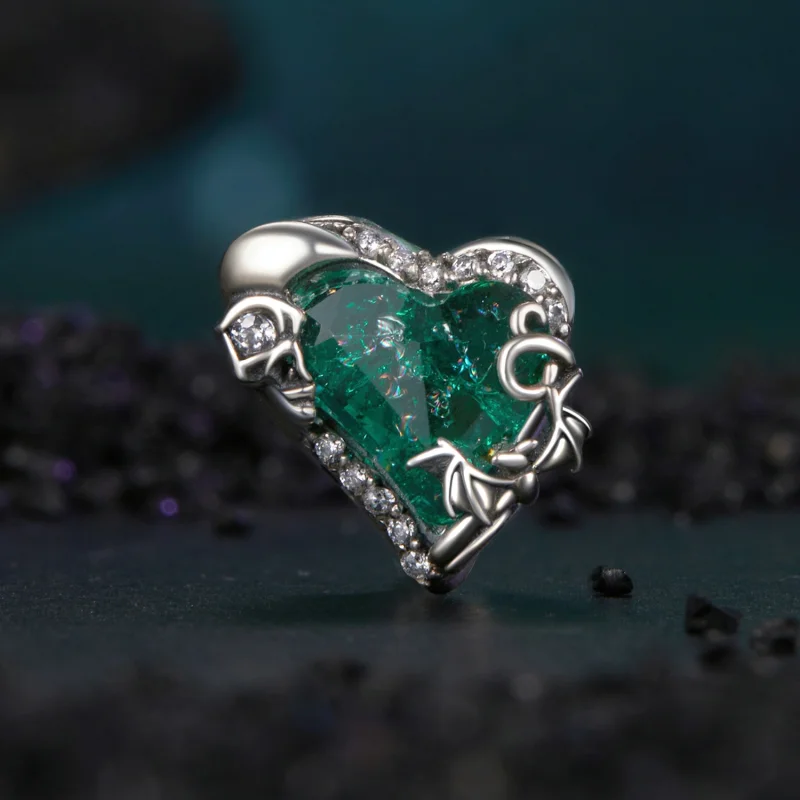 (obrázek pro) Korálky Skull Heart ve stylu PANDORA - BSC1064 - Zobrazit 2