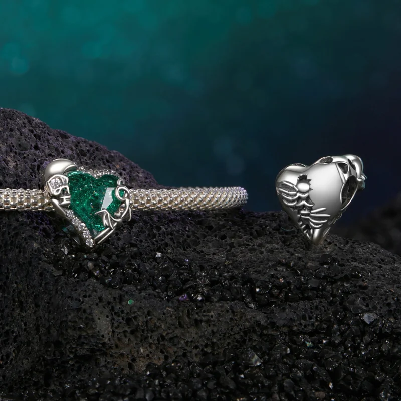 (obrázek pro) Korálky Skull Heart ve stylu PANDORA - BSC1064 - Zobrazit 4