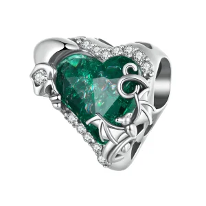 (obrázek pro) Korálky Skull Heart ve stylu PANDORA - BSC1064