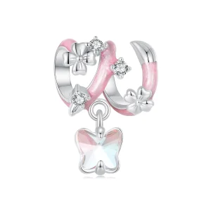(obrázek pro) Květinové korálky Butterfly Love ve stylu PANDORA - SCC2828