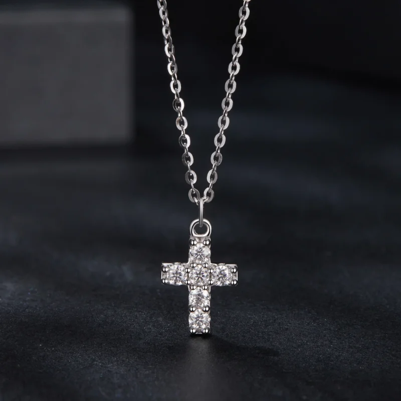 (obrázek pro) Náhrdelník PANDORA Style Cross (s jedním certifikátem) - MSN039 - Zobrazit 3