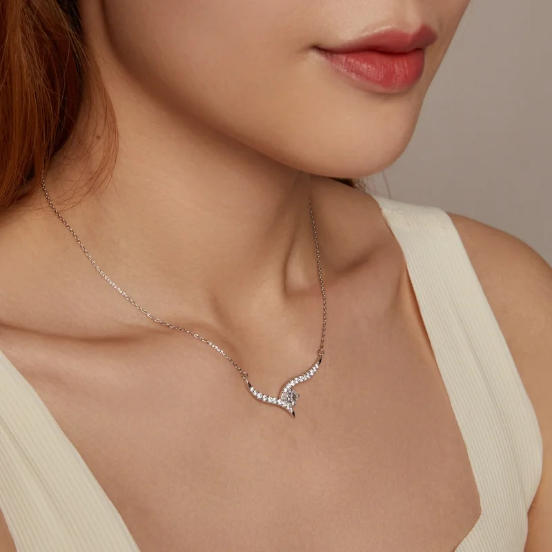 (obrázek pro) Náhrdelník ve stylu PANDORA Simple Line - BSN400 - Zobrazit 8