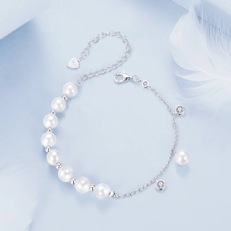 (obrázek pro) Náramek PANDORA Style Shell Bead Tassel Tassel - BSB189 - Zobrazit 4