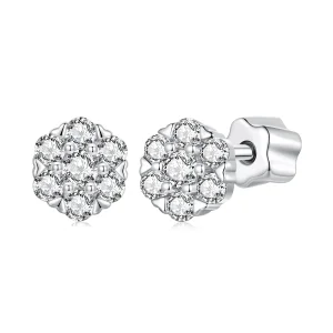 (obrázek pro) Náušnice Moissanite ve stylu PANDORA (s jedním certifikátem) - MSE059