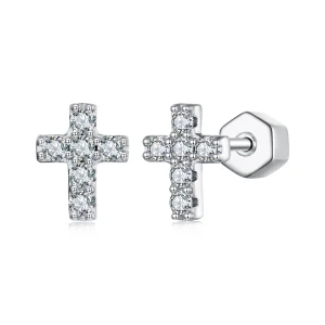 (obrázek pro) Náušnice PANDORA Style Cross (jeden certifikát) - MSE070