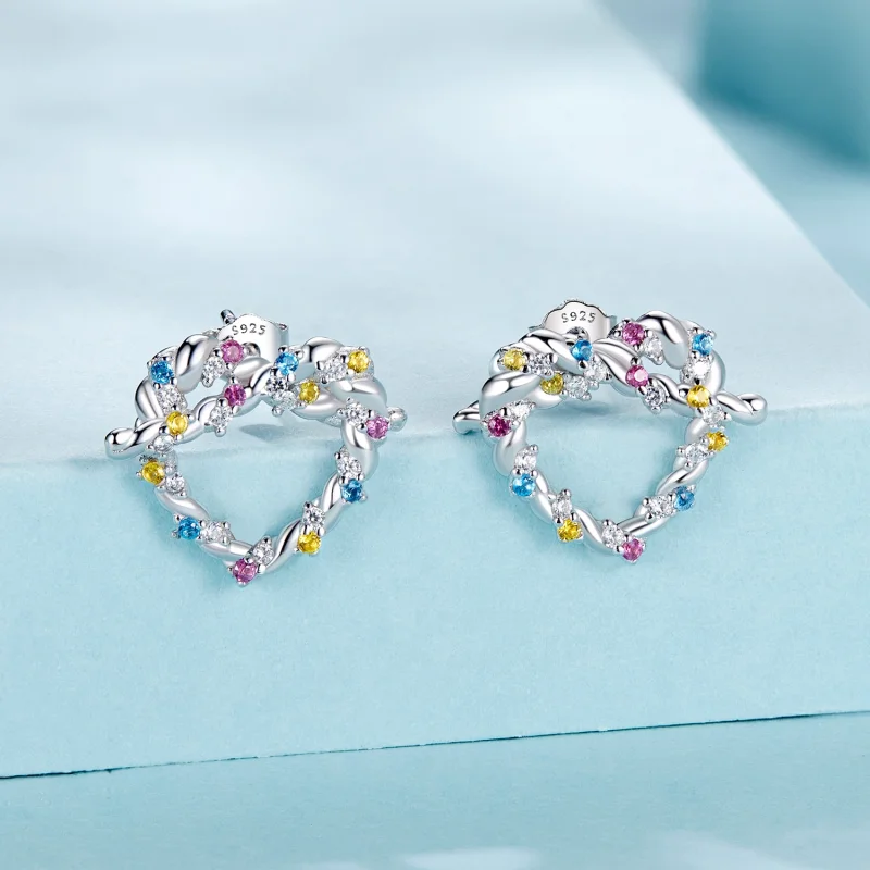 (obrázek pro) Náušnice PANDORA Style Heart twist - SCE1776 - Zobrazit 2