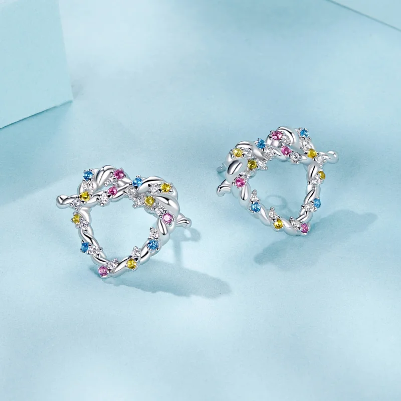 (obrázek pro) Náušnice PANDORA Style Heart twist - SCE1776 - Zobrazit 3