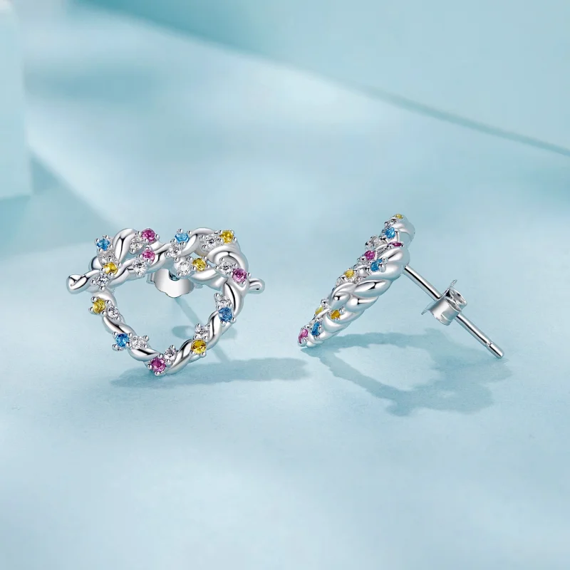 (obrázek pro) Náušnice PANDORA Style Heart twist - SCE1776 - Zobrazit 4