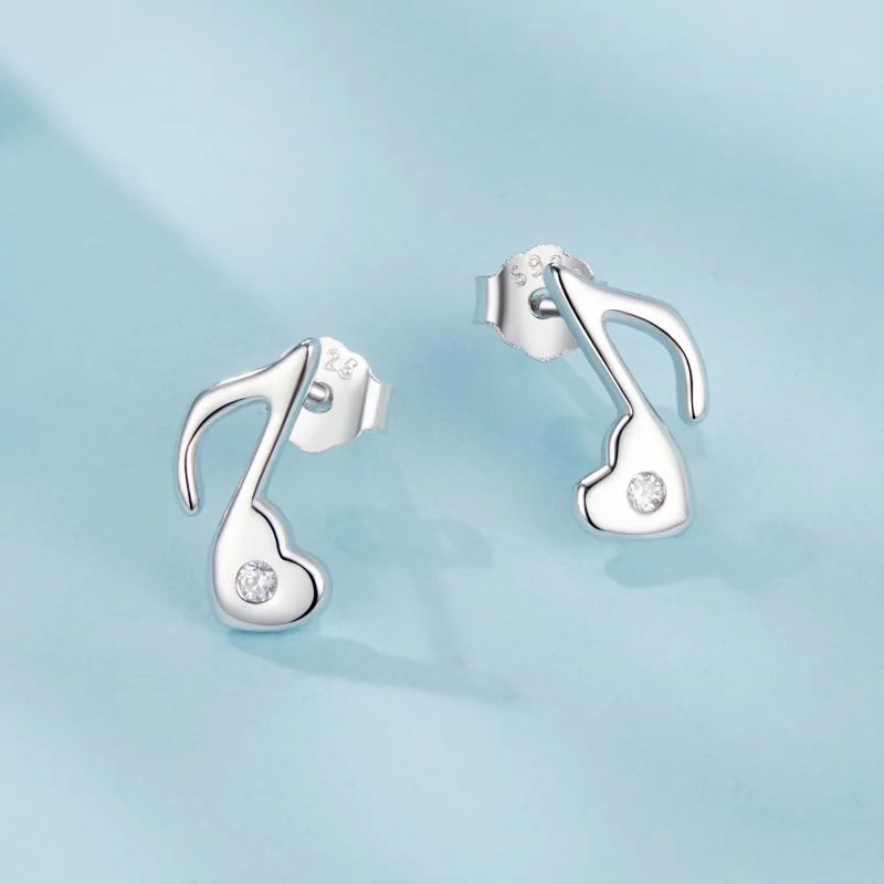 (obrázek pro) Náušnice s notami PANDORA Style Heart - SCE1805 - Zobrazit 3
