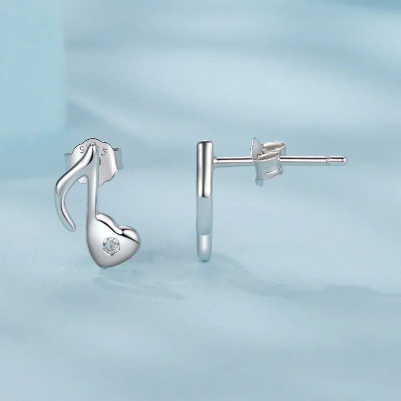 (obrázek pro) Náušnice s notami PANDORA Style Heart - SCE1805 - Zobrazit 4
