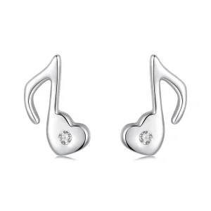 (obrázek pro) Náušnice s notami PANDORA Style Heart - SCE1805