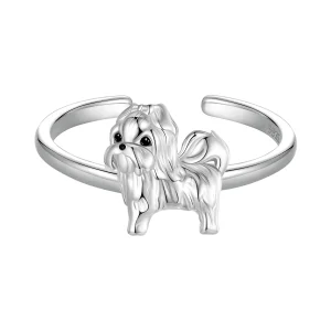 (obrázek pro) Otevírací kroužek pro psa PANDORA Style Shih Tzu - SCR1073-E