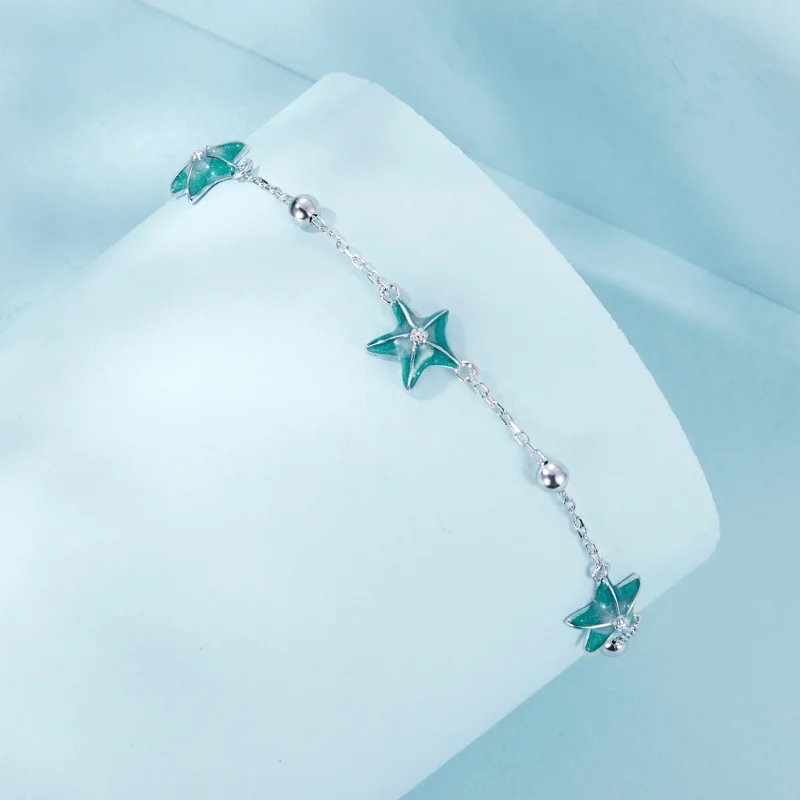 (obrázek pro) PANDORA Styl Starfish Teal Kotník - SCT026 - Zobrazit 2
