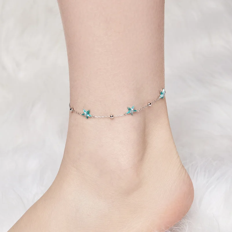 (obrázek pro) PANDORA Styl Starfish Teal Kotník - SCT026 - Zobrazit 4