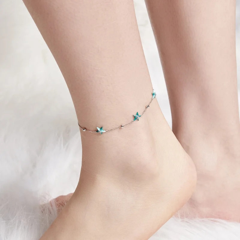 (obrázek pro) PANDORA Styl Starfish Teal Kotník - SCT026 - Zobrazit 5