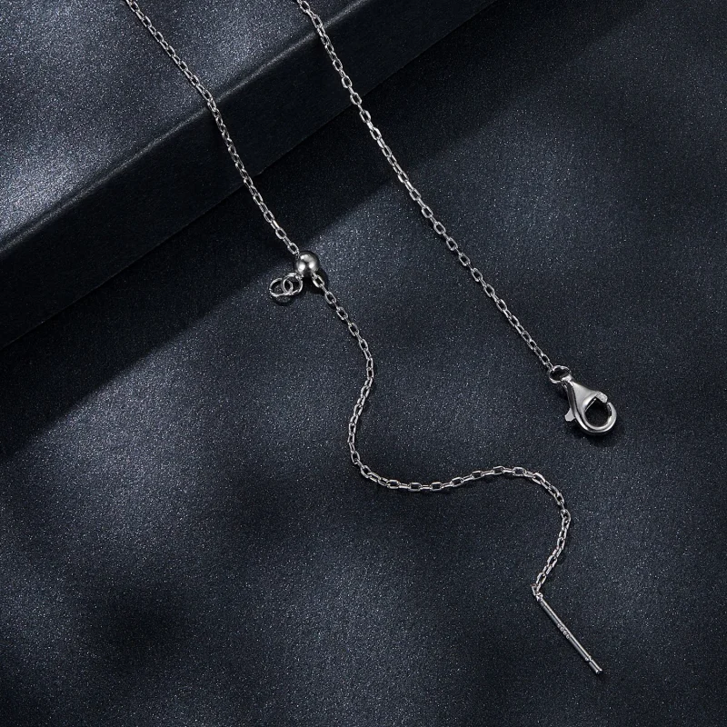 (obrázek pro) PANDORA Style 0,5ct moissanitový kapkový náhrdelník (s jedním certifikátem) - MS - Zobrazit 4