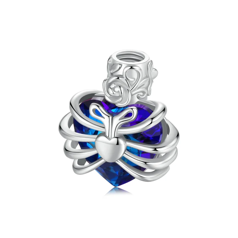 (obrázek pro) PANDORA Style Memorial Rose Heart Blue - BSC1058-BU - Zobrazit 6
